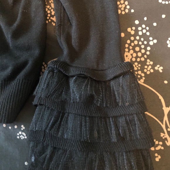 Forever 21 Black Embellish Sleeve Long Sleeve Top - Picture 3 of 3
